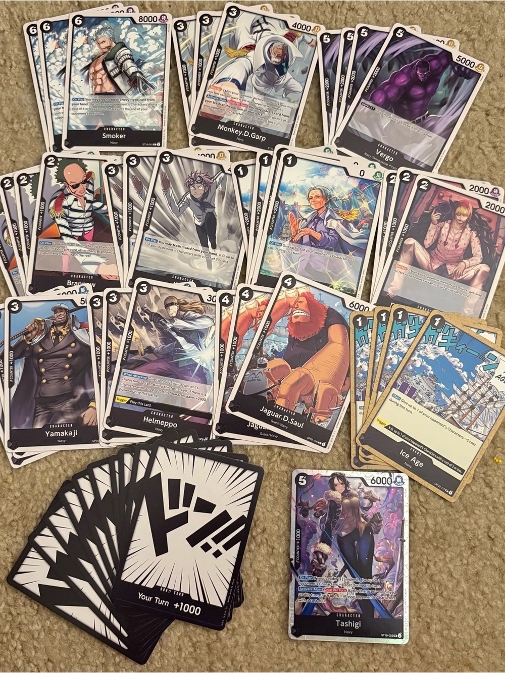 One Piece TCG black smoker Decks ST-19 cards